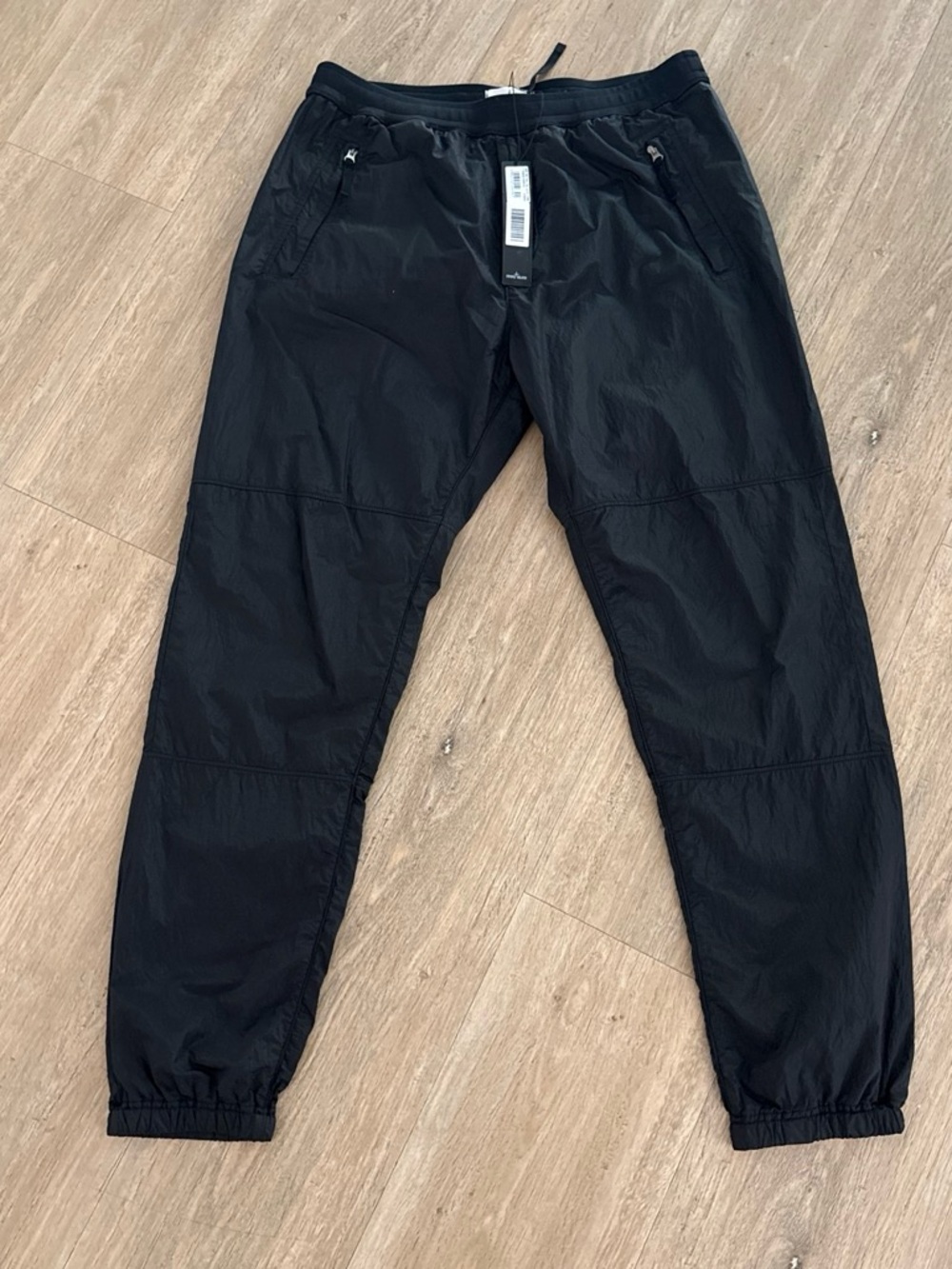 NWT Stone Island Men's Black Lightweight Jogger Pants XL